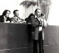Gérard Klein à Metz en 1976 (photo de Didier Reboussin)